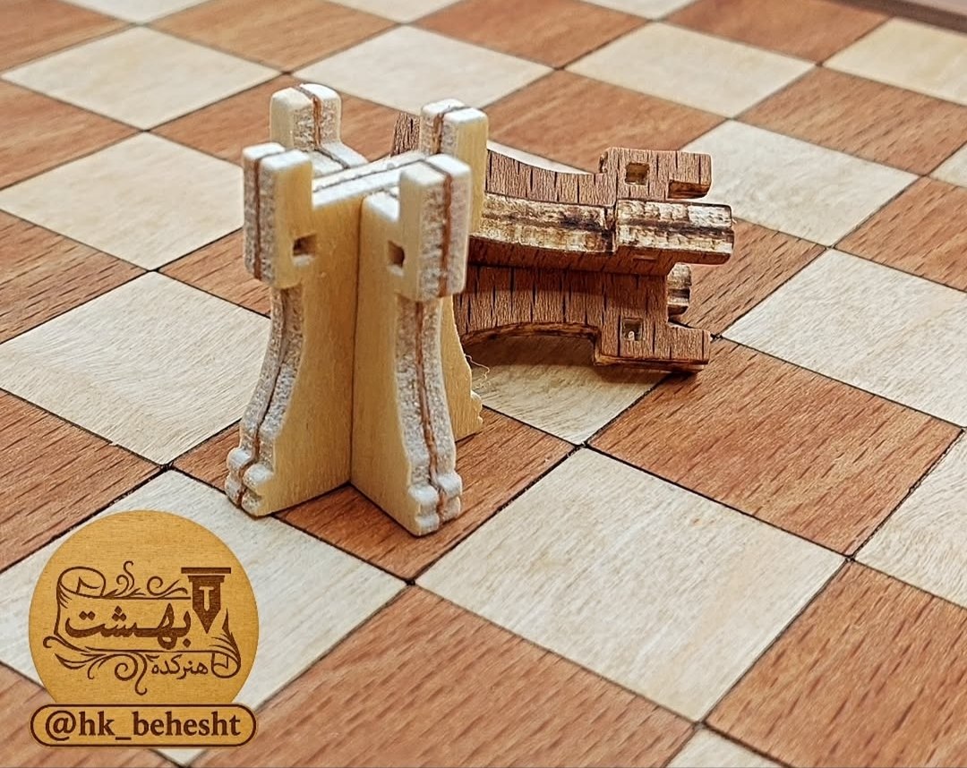 شطرنج چوبی کشودار 3